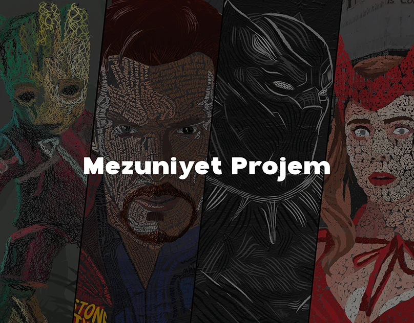 Portraits of Marvel Heroes / Mezuniyet Projem — Behance proje kapağı
