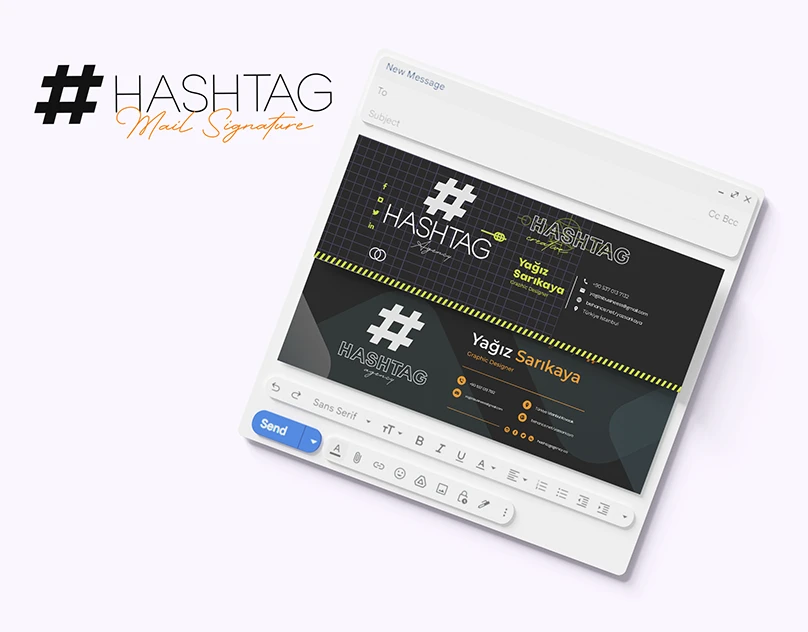 Hashtag Mail Signature — Behance proje kapağı